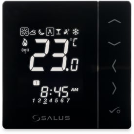 Salus VS10BRF trådlös rumstermostat, svart