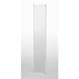 Contura Shower Next skydedør til brusekabine, 80 cm, klart glas, hvid profil