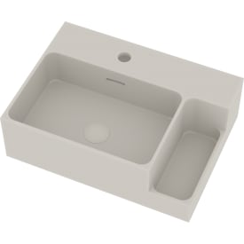 Ideavit SolidDual 1.0 tvättställ, 50x36 cm, matt vit
