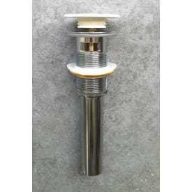 Ideavit bottenventil, push-open, matt vit