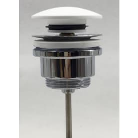 Ideavit bundventil, push-open, mat hvid