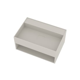 Ideavit SolidBliss-60SH håndvask, 60x40 cm, mat hvid