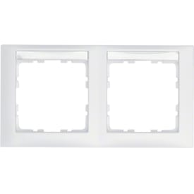Ramme 2M med tekstfelt van S.1 9010 mat hvid