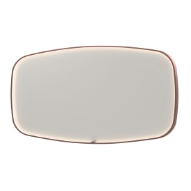 Sanibell Ink SP31 spejl med lys, dæmpbar, dugfri, børstet kobber, 160x80 cm