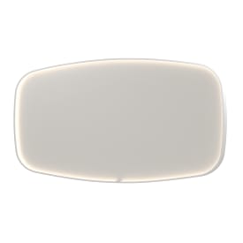 Sanibell Ink SP31 spejl med lys, dæmpbar, dugfri, mat hvid, 160x80 cm