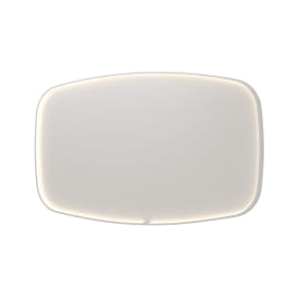 Sanibell Ink SP31 spejl med lys, dæmpbar, dugfri, mat hvid, 140x80 cm