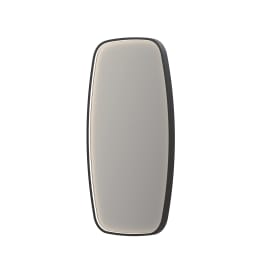 Sanibell Ink SP31 spejl med lys, dæmpbar, dugfri, mat sort, 50x100 cm