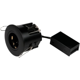 NVC Arden Pro utendørs innbygningsspot, rund, GU10, sort