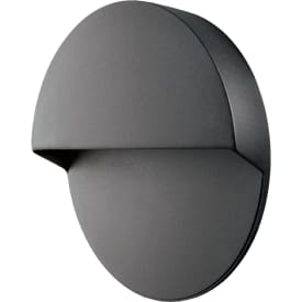 SG Arlon Round utendørs vegglampe, 3000K, svart