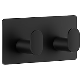 Beslagsboden Cube håndklædekrog, mat sort