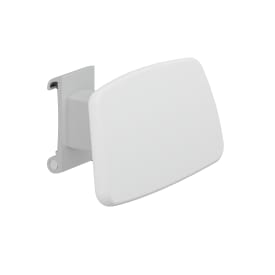 Pressalit Care Plus ryggstøtte, sideveis justerbar, 38,5x20,9 cm, hvit