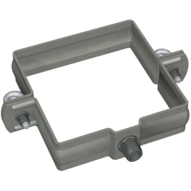 80 mm rørholder Rheinzink®, firkantet, prepatina skifergrå