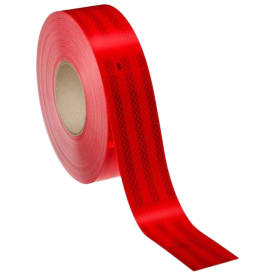 Reflekstape, 50meter - Rød