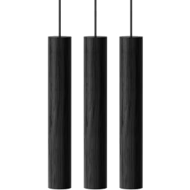 Umage Chimes klusterpendellampa, svart trä