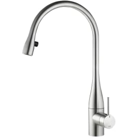 KWC Eve køkkenarmatur, udtrækstud, lys, stål