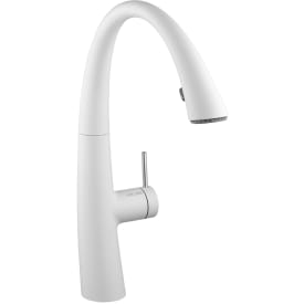 KWC Zoe køkkenarmatur, udtrækstud, lys, mat hvid