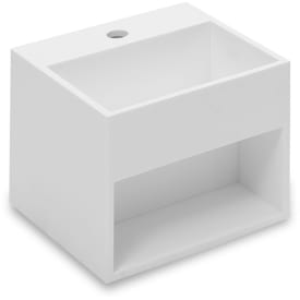 Cosmic Compact håndvask, 32,5x32,5 cm, mat hvid