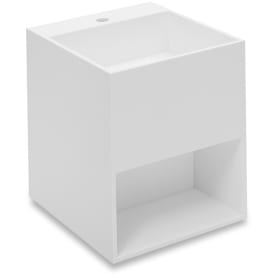 Cosmic Compact håndvask, 40x50 cm, mat hvid