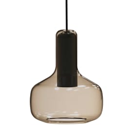 Corpa Iris L Pendel røgfarvet GU10 max 9W, Håndblæst glas