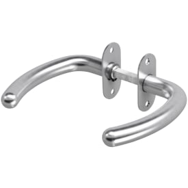 Randi 7062 Line18 dørhåndtak, coupé, børstet rustfritt stål