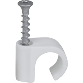 50 stk Tillex skrueclips rund, TX20, 18-22/40 mm, hvid