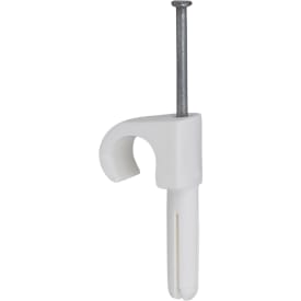 1000 stk Plugs Clips 10-14/35 mm hvid (100)