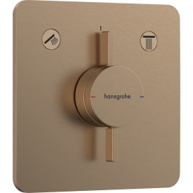 Hansgrohe DuoTurn Q duschblandare, brons