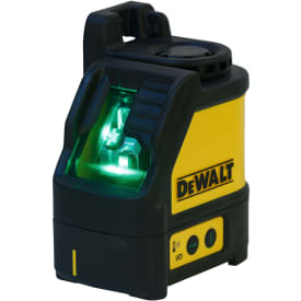 DeWalt DW088CG-XJ krydslinjelaser, grøn, med vægbeslag og batterier