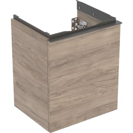 Geberit Acanto tvättställsunderskåp, 44,6x37,9 cm, valnöt