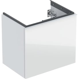 Geberit Acanto underskab, 59,2x41,5 cm, hvid glas