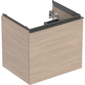 Geberit Acanto tvättställsunderskåp, 59,2x47,5 cm, ek