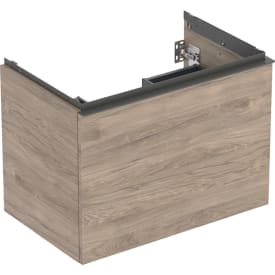 Geberit Acanto tvättställsunderskåp, 74x47,5 cm, valnöt