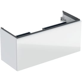 Geberit Acanto underskab, 118,4x47,5 cm, hvid glas