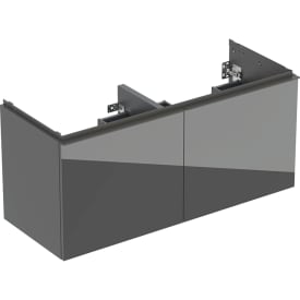 Geberit Acanto underskab, 118,4x47,5 cm, grå glas