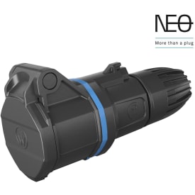 CEE Mellemled Neo 16A 3P 230V blå, 6H med skrueklemme, IP54