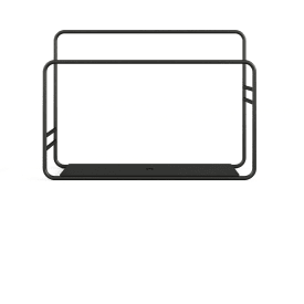 Metallbude Nia karkludholder, svart