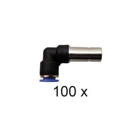 Push-In vinkel 8-12mm. Hun/Han. Pakke med 100 stk.