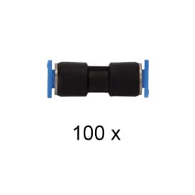 Push-In samler 12mm. Hun/Hun. Pakke med 100 stk.