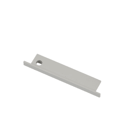 Ansell Lighting ändstycke, med hål, 66,1x12,5 mm, aluminium