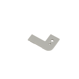 Ansell Lighting ändstycke, trappkant, med hål, 26,3x68 mm, aluminium