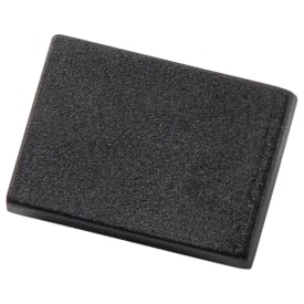 10 stk Ansell Lighting endestykke uden hul, 11,3x35,5 mm, aluminium