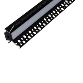 Ansell Lighting LED skinne, sparkling, 26,5x46,5 mm, 2 meter, svart