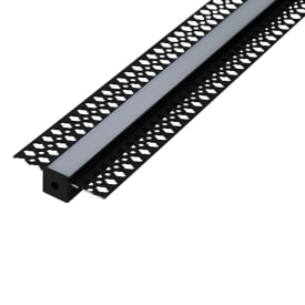 2M Indbyg Profil 15x20 (indv. 12,5mm) IP20 sort