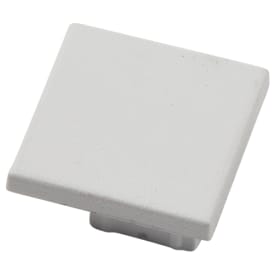 Ansell Lighting ändstycke, utan hål, 15x56,2 mm, vit
