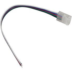 Ansell RGBW tilslutningsstykke til LED strip, med kabel, 12 mm