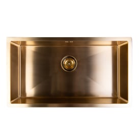 Secher Solbjerg 750 køkkenvask, 80x45 cm, messing
