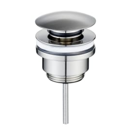 Secher AF 706-H bundventil, push-open, børstet nikkel