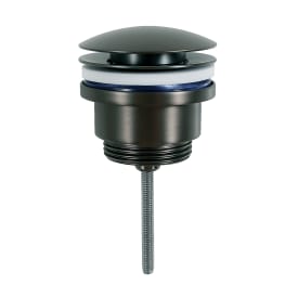 Secher AF 706-H bundventil, push-open, sort