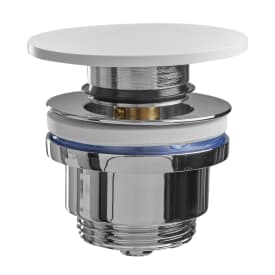 Secher AF 706-P bundventil, push-open, hvid