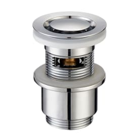 Secher AF 714-E bottenventil, push-open, krom